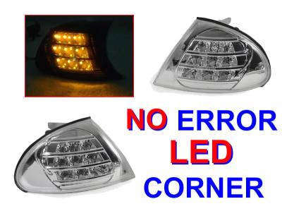 BMW E46 4D/5D Crystal Clear Amber DEPO Led Corner Lights