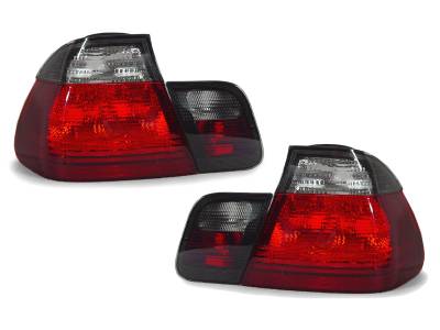 BMW E46 4D Red/Smoke 4Pcs DEPO Tail Lights