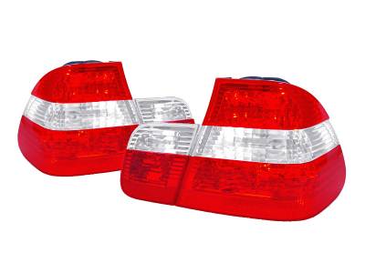 BMW E46 4D Red/Clear/Red 4Pcs DEPO Tail Lights