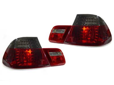 BMW E46 2D Depo Red/Smoke Led DEPO Tail Lights - 4 Pieces