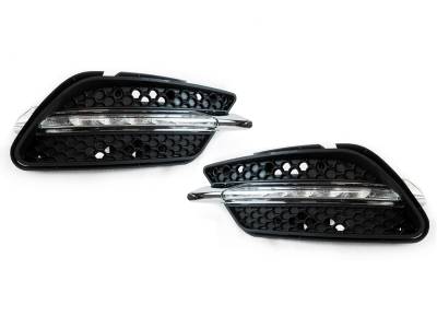 Mercedes W204 Facelift Style DEPO Front Bumper Led Drl Light + H11 Led Resistors