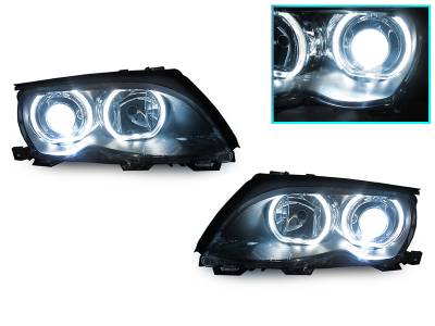 BMW E46 4D/5D Depo U-Ring Led Angel DEPO Headlight