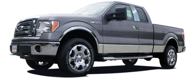 QAA - F-150 Super Cab, 8'Bed, NO Flares QAA Stainless Side Accent Trim AT44312 - Image 6