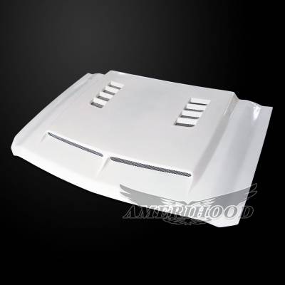 AmeriHood - Chevrolet Silverado 3500 E-Style AmeriHood Ram Air Hood CS15AHTEFHW35 - Image 5