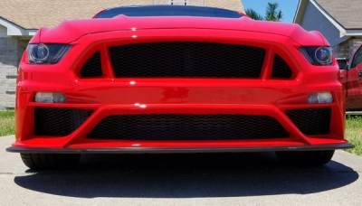 Anderson Fiberglass - Ford Mustang Type-TT Anderson Composites Glass Front Body Kit Bumper AC-FB15FDMU-TT-GF - Image 4