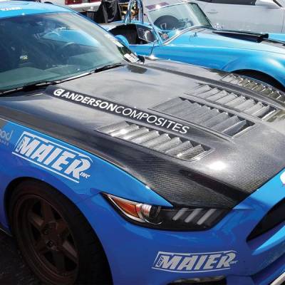 Anderson Carbon - Ford Mustang Type-TW Anderson Composites Fiber Body Kit Hood AC-HD15FDMU-TW-DS - Image 2