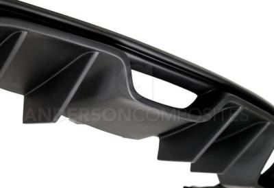 Anderson Fiberglass - Ford Mustang Type-AR Anderson Composites Glass Rear Bumper Diffuser AC-RL15FDMU-AR-GF - Image 4