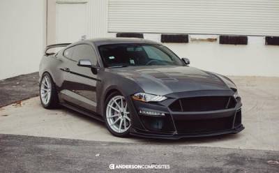 Anderson Fiberglass - Ford Mustang Type-ST Anderson Composites Glass Front Body Kit Bumper AC-FB18FDMU-ST-GF - Image 2
