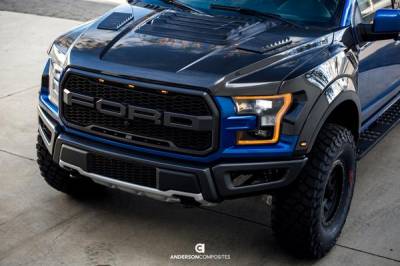 Anderson Carbon - Ford Raptor OE Anderson Composites Fiber Front Fender Flares AC-FLR17FDRA-F - Image 7