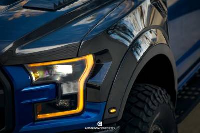 Anderson Carbon - Ford Raptor OE Anderson Composites Fiber Front Fender Flares AC-FLR17FDRA-F - Image 8