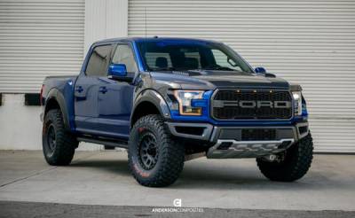 Anderson Carbon - Ford Raptor OE Anderson Composites Fiber Front Fender Flares AC-FLR17FDRA-F - Image 9