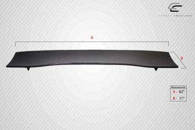 Carbon Creations - 62" Universal VRX V1 Tall 9pcs DriTech Carbon Fiber Body Kit-Wing/Spoiler 113253 - Image 4