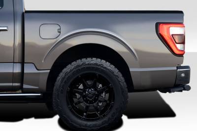 Ford F150 5.5ft Bed 4" Bulge Duraflex Rear Bedside Fenders 119021