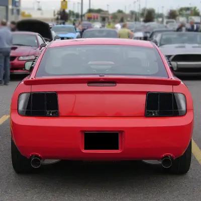 Spec-D - Ford Mustang Spec-D LED Taillights Glossy - Black Housing with Smoke Lens - LT-MST05BBLED-SQ-TM - Image 2