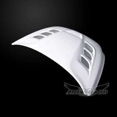 AmeriHood Fiberglass - Dodge Ram 1500 VIP AmeriHood Body Kit- Ram Air Hood DR09AHVIPFHW - Image 5