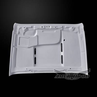 AmeriHood Fiberglass - Jeep Wrangler JK VIP AmeriHood Body Kit- Ram Air Hood JW07AHVIPFHWJK - Image 2