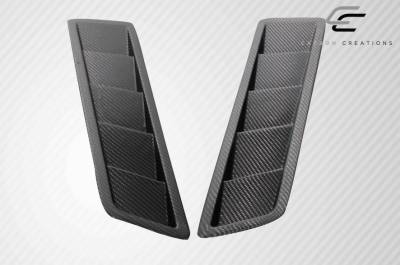 Carbon Creations - Universal Carbon Fiber Hood Louver Vents 116152 - Image 3