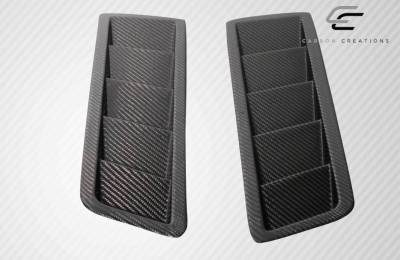 Carbon Creations - Universal Carbon Fiber Hood Louver Vents 116152 - Image 6