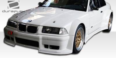 Duraflex - BMW 3 Series 2DR Duraflex GT500 Wide Body Body Kit - 8 Piece - 105468 - Image 7