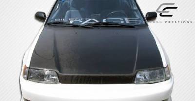 Carbon Creations - Honda Civic HB Carbon Creations OEM Hood - 1 Piece - 100757 - Image 5