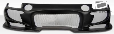 Duraflex - Honda Del Sol Duraflex Aggressive Front Bumper Cover - 1 Piece - 101244 - Image 4