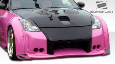 Duraflex - Nissan 350Z Duraflex Vader 3 Wide Body Front Bumper Cover - 1 Piece - 102263 - Image 2