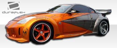 Duraflex - Nissan 350Z Duraflex Vader 3 Wide Body Side Skirts Rocker Panels - 2 Piece - 102264 - Image 8