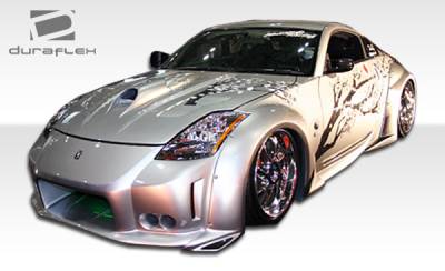 Duraflex - Nissan 350Z Duraflex Vader 3 Wide Body Front Fender Flares - 2 Piece - 102266 - Image 8