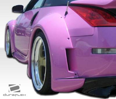 Duraflex - Nissan 350Z Duraflex Vader 3 Wide Body Rear Fender Flares - 2 Piece - 102267 - Image 2