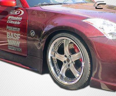 Carbon Creations - Nissan 350Z Carbon Creations OEM Fenders - 2 Piece - 102858 - Image 6