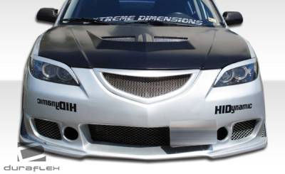 Duraflex - Mazda 3 4DR Duraflex Evo Hood - 1 Piece - 104158 - Image 8