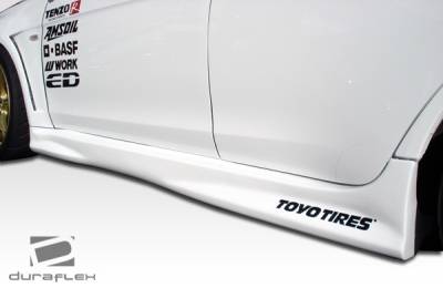 Duraflex - Mitsubishi Lancer Duraflex GT Concept Side Skirts Rocker Panels - 2 Piece - 104639 - Image 4