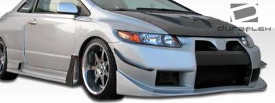 Duraflex - Honda Civic 2DR Duraflex GT500 Wide Body Body Kit - 8 Piece - 105297 - Image 11