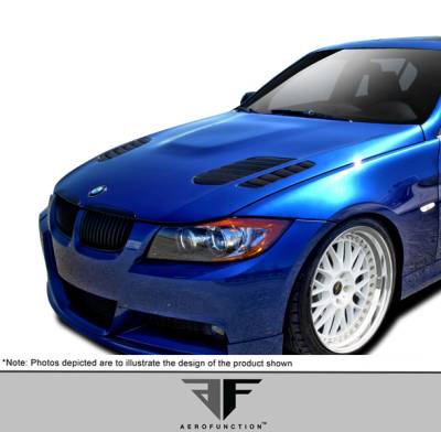 Aero Function - BMW 3 Series AF-1 Aero Function (GFK) Body Kit- Hood 108916 - Image 2