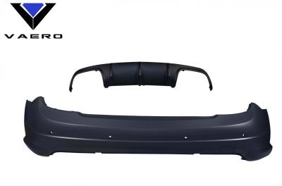 Vaero - Mercedes C Class C63 w/ PDC V1 Look Vaero Rear Body Kit Bumper 109859 - Image 12