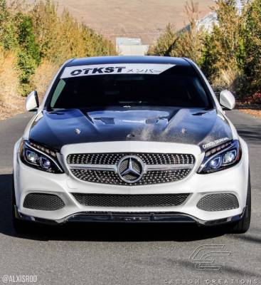 Carbon Creations - Mercedes C Class Black Series Carbon Fiber Body Kit- Hood 114008 - Image 3