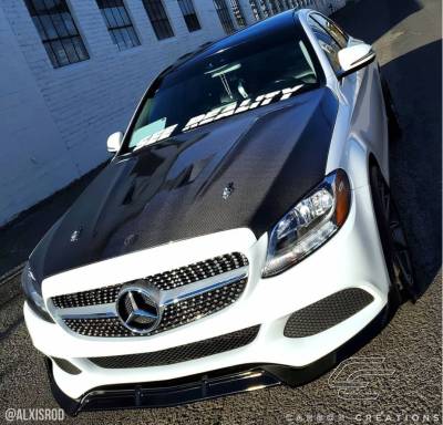 Carbon Creations - Mercedes C Class Black Series Carbon Fiber Body Kit- Hood 114008 - Image 4