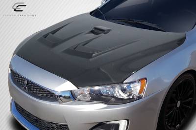 Carbon Creations - Mitsubishi Lancer D Spec Carbon Fiber Creations Body Kit- Hood 114384 - Image 2