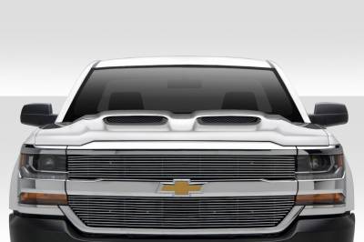 Duraflex - Chevrolet Silverado Dual Ram Air Duraflex Body Kit- Hood 115752 - Image 2