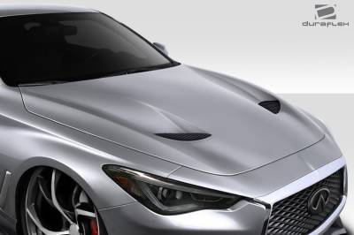 Duraflex - Infiniti Q60 2DR TS1 Duraflex Body Kit- Hood 116881 - Image 2