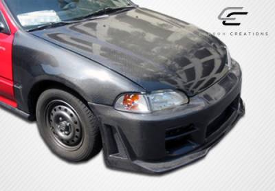 Carbon Creations - Honda Civic 2DR & 3DR Carbon Creations OEM Fenders - 2 Piece - 102840 - Image 4