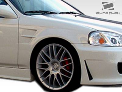 Duraflex - Honda Civic Duraflex X-2 Fenders - 2 Piece - 101788 - Image 3