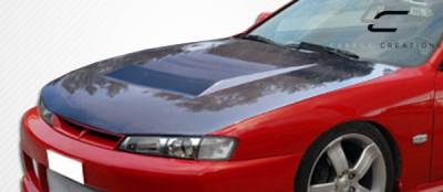 Carbon Creations - Nissan 240SX Carbon Creations D-1 Hood - 1 Piece - 104241 - Image 2