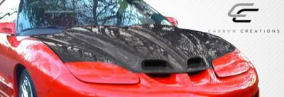 Carbon Creations - Pontiac Firebird Carbon Creations WS-6 Hood - 1 Piece - 103622 - Image 3