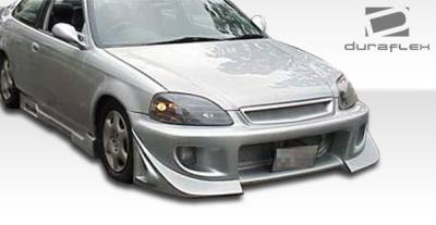 Duraflex - Honda Civic 2DR & 3DR Duraflex Spyder Side Skirts Rocker Panels - 2 Piece - 101720 - Image 2