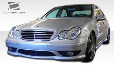 Duraflex - Mercedes-Benz C Class Duraflex AMG Look Front Bumper Cover - 1 Piece - 103077 - Image 6