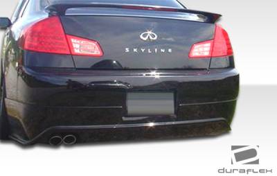 Duraflex - Infiniti G35 4DR Duraflex Sigma Rear Lip Under Spoiler Air Dam - 1 Piece - 103301 - Image 2