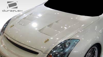 Duraflex - Infiniti G35 2DR Duraflex TS-1 Hood - 1 Piece - 105883 - Image 2