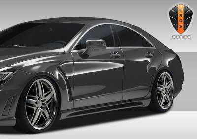 Duraflex - Mercedes CLS Eros Version 1 Duraflex Side Skirts Body Kit 108438 - Image 3