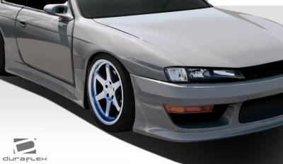 Duraflex - Nissan 240SX Duraflex V-Speed Wide Body Front Fenders - 2 Piece - 109516 - Image 2